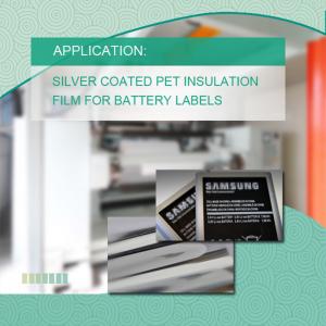 Single Silver Coated Pet-isolatiefilm voor Samsung mobiele batterij