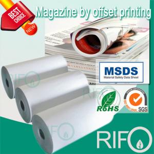 Rph-100 Wit BOPP synthetisch papier voor offsetdrukbaar tijdschriftmateriaal